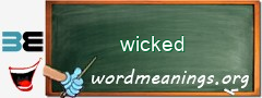 WordMeaning blackboard for wicked